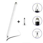 AT-32 3-in-1 Precision Sucker Capacitive Pen + Conductive Cloth Head + Handwriting Signature Pen Mobile Phone Touch Screen Pen with 1 Pen Head(White) - 1