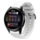 For Huawei Watch3 22mm Waterproof Sports Silicone Watch Band(White) - 1