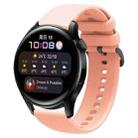 For Huawei Watch3 22mm Waterproof Sports Silicone Watch Band(Pink) - 1