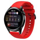 For Huawei Watch3 22mm Waterproof Sports Silicone Watch Band(Red) - 1