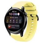 For Huawei Watch3 22mm Waterproof Sports Silicone Watch Band(Yellow) - 1