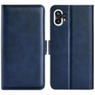 For Nothine Phone 1 Dual-side Magnetic Buckle Leather Phone Case(Dark Blue) - 1