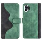 For Nothing Phone 1 Stitching Horizontal Flip Leather Phone Case(Green) - 1