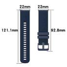 For Xiaomi Watch S1 22mm Checkered Two-Color Silicone Watch Band(Black+Red) - 5