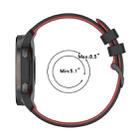 For Xiaomi Watch S1 22mm Checkered Two-Color Silicone Watch Band(Black+Red) - 6