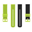 For Xiaomi Watch S1 22mm Checkered Two-Color Silicone Watch Band(Black+Red) - 7
