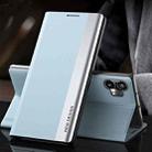 For Nohing Phone 1 Side Electroplated Adsorption Leather Phone Case(Light Blue) - 1