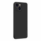 For iPhone 14 Plus PINWUYO Sense Series Liquid Silicone TPU Phone Case (Black) - 1