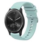 For Garmin Vivomove Sport 20mm Solid Color Soft Silicone Watch Band(Sapphire Green) - 1