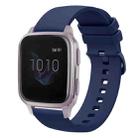 For Garmin Venu SQ 20mm Solid Color Soft Silicone Watch Band(Navy Blue) - 1