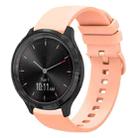 For Garminmove 3 20mm Solid Color Soft Silicone Watch Band(Pink) - 1