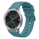 For Garminmove Luxe 20mm Solid Color Soft Silicone Watch Band(Pine Green) - 1