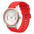 For Garmin Vivomove 20mm Solid Color Soft Silicone Watch Band(Red) - 1
