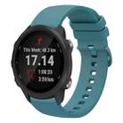 For Garmin Forerunner 245 Music 20mm Solid Color Soft Silicone Watch Band(Pine Green) - 1