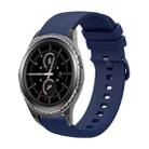 For Samsung Gear S2 Classic 20mm Solid Color Soft Silicone Watch Band(Navy Blue) - 1