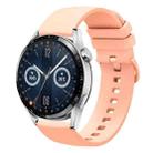 For Huawei Watch GT3 42mm 20mm Solid Color Soft Silicone Watch Band(Pink) - 1