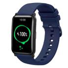For Honor Watch ES 20mm Solid Color Soft Silicone Watch Band(Navy Blue) - 1
