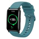 For Honor Watch ES 20mm Solid Color Soft Silicone Watch Band(Pine Green) - 1