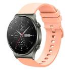 For Huawei GT2 Pro 22mm Solid Color Soft Silicone Watch Band(Pink) - 1