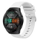 For Huawei Watch GT 2E 22mm Solid Color Soft Silicone Watch Band(White) - 1