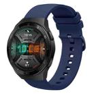 For Huawei Watch GT 2E 22mm Solid Color Soft Silicone Watch Band(Navy Blue) - 1