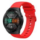 For Huawei Watch GT 2E 22mm Solid Color Soft Silicone Watch Band(Red) - 1