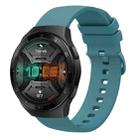 For Huawei Watch GT 2E 22mm Solid Color Soft Silicone Watch Band(Pine Green) - 1