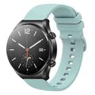For Xiaomi Watch S1 22mm Solid Color Soft Silicone Watch Band(Sapphire Green) - 1