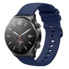 For Xiaomi Watch S1 22mm Solid Color Soft Silicone Watch Band(Navy Blue) - 1