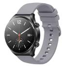 For Xiaomi Watch S1 22mm Solid Color Soft Silicone Watch Band(Grey) - 1