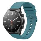 For Xiaomi Watch S1 22mm Solid Color Soft Silicone Watch Band(Pine Green) - 1