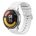 For Xiaomi Watch Color 2 22mm Solid Color Soft Silicone Watch Band(White) - 1