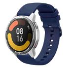 For Xiaomi Watch Color 2 22mm Solid Color Soft Silicone Watch Band(Navy Blue) - 1