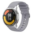 For Xiaomi Watch Color 2 22mm Solid Color Soft Silicone Watch Band(Grey) - 1