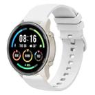 For Xiaomi Watch Sport 22mm Solid Color Soft Silicone Watch Band(White) - 1