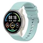 For Xiaomi Watch Sport 22mm Solid Color Soft Silicone Watch Band(Sapphire Green) - 1