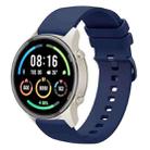 For Xiaomi Watch Sport 22mm Solid Color Soft Silicone Watch Band(Navy Blue) - 1