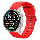 For Xiaomi Watch Sport 22mm Solid Color Soft Silicone Watch Band(Red) - 1