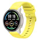 For Xiaomi Watch Sport 22mm Solid Color Soft Silicone Watch Band(Yellow) - 1