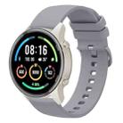 For Xiaomi Watch Sport 22mm Solid Color Soft Silicone Watch Band(Grey) - 1