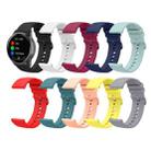 For Xiaomi Watch Color 22mm Solid Color Soft Silicone Watch Band(White) - 4