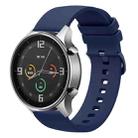 For Xiaomi Watch Color 22mm Solid Color Soft Silicone Watch Band(Navy Blue) - 1