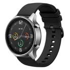 For Xiaomi Watch Color 22mm Solid Color Soft Silicone Watch Band(Black) - 1