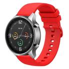For Xiaomi Watch Color 22mm Solid Color Soft Silicone Watch Band(Red) - 1