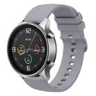 For Xiaomi Watch Color 22mm Solid Color Soft Silicone Watch Band(Grey) - 1