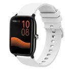 For Xiaomi Haylou GST LS09B 22mm Solid Color Soft Silicone Watch Band(White) - 1