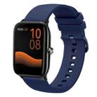 For Xiaomi Haylou GST LS09B 22mm Solid Color Soft Silicone Watch Band(Navy Blue) - 1