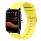 For Xiaomi Haylou GST LS09B 22mm Solid Color Soft Silicone Watch Band(Yellow) - 1