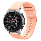 For Samsung Galaxy Watch 46mm 22mm Solid Color Soft Silicone Watch Band(Pink) - 1