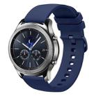 For Samsung Gear S3 Classic 22mm Solid Color Soft Silicone Watch Band(Navy Blue) - 1